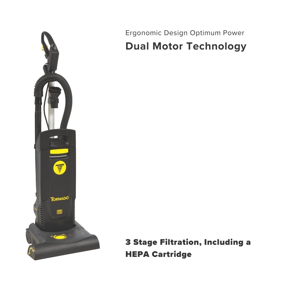Title Tornado Deluxe CVD 38 Dual Motor Upright Vacuum Cleaner - US Vacuums - 91440
