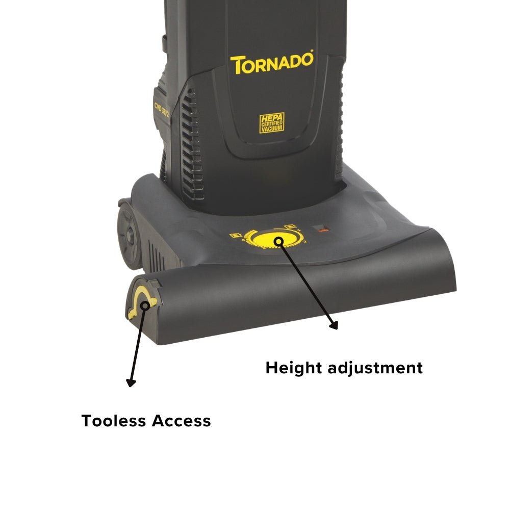 Title Tornado Deluxe CVD 38 Dual Motor Upright Vacuum Cleaner - US Vacuums - 91440