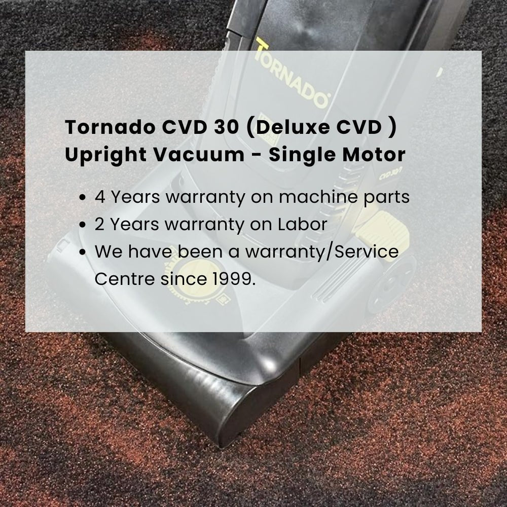 Tornado Deluxe CVD 30 Single Motor - US Vacuums - 91430