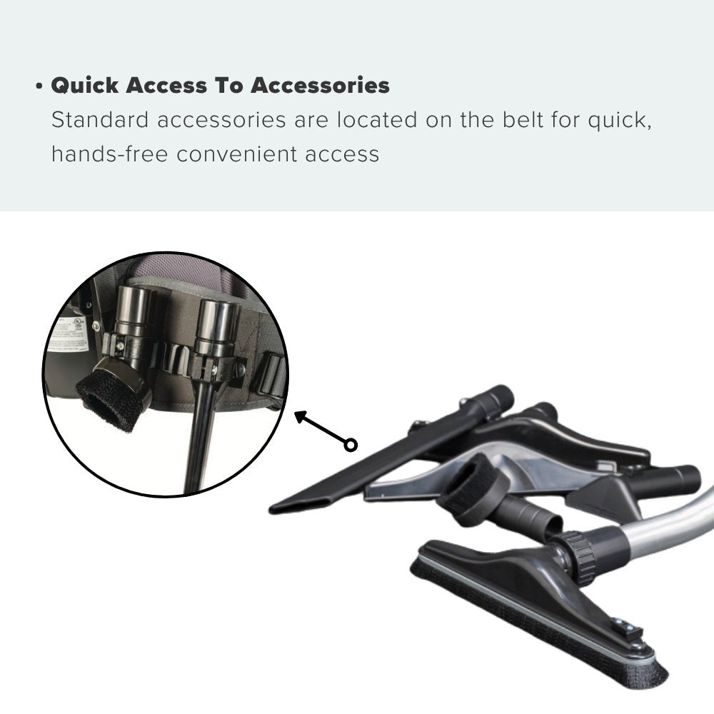 Tornado Pac - Vac 10 Aircomfort Back Pack Vacuum Cleaner - US Vacuums - 93014B