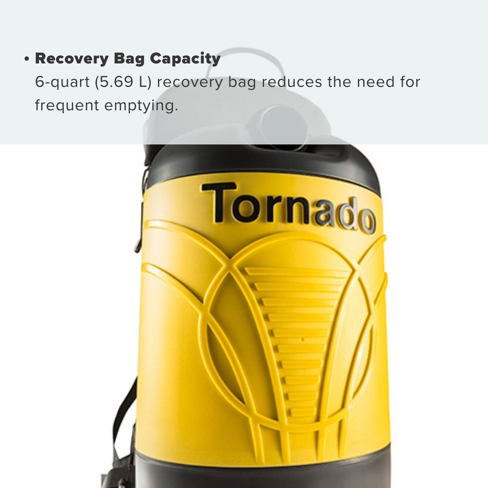 Tornado pac - vac 6 roam Back Pack with Battery & Charger - US Vacuums - 93016B - 1