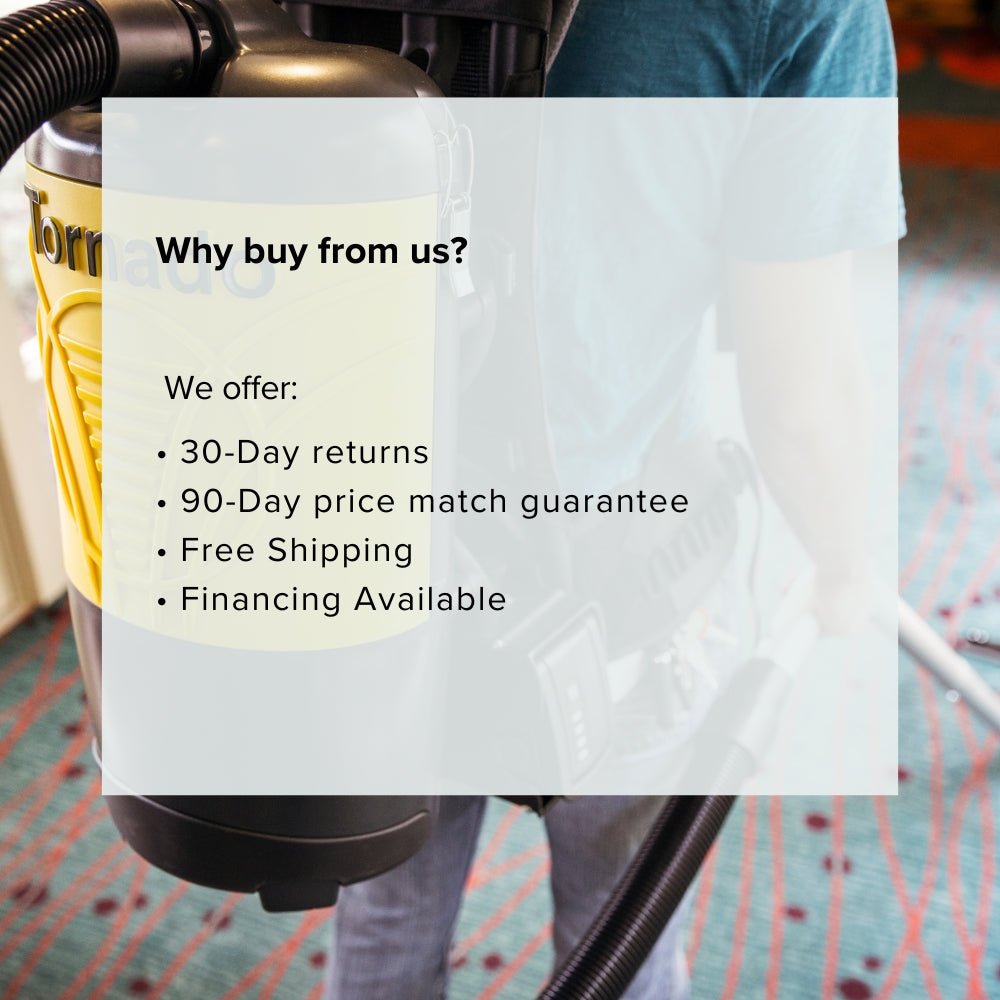 Tornado pac - vac 6 roam Back Pack with Battery & Charger - US Vacuums - 93016B - 1