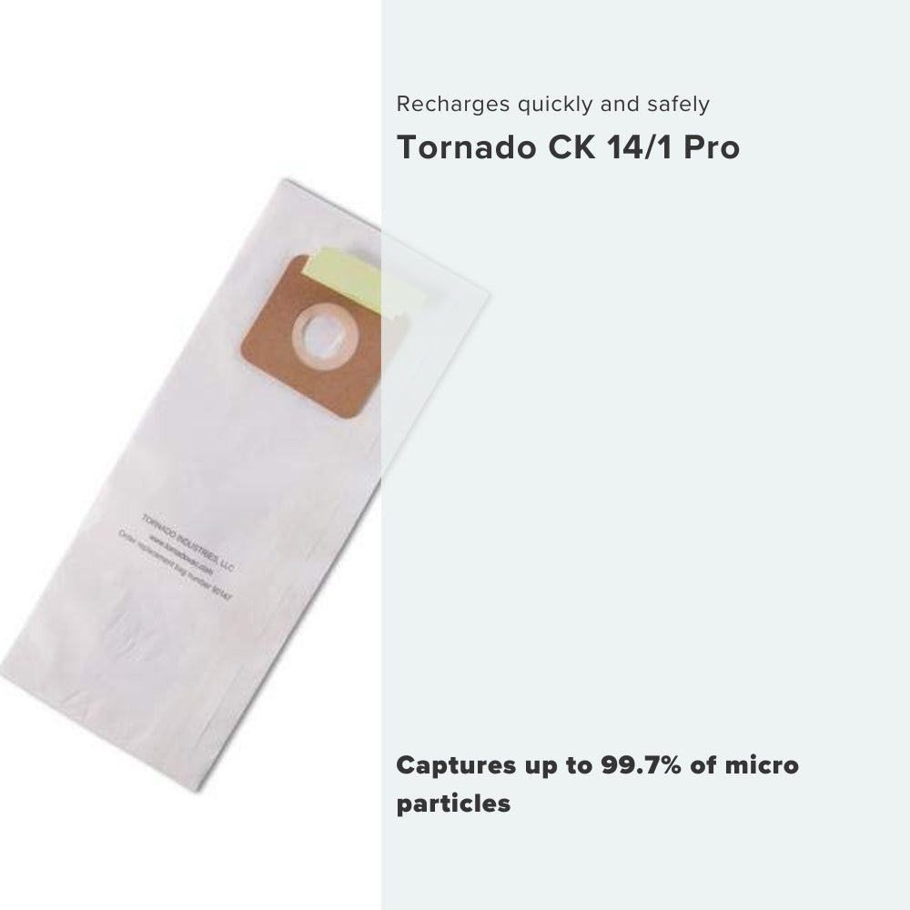 Tornado Paper Vacuum Bags – Pack of 10 (90147) - US Vacuums - 90147