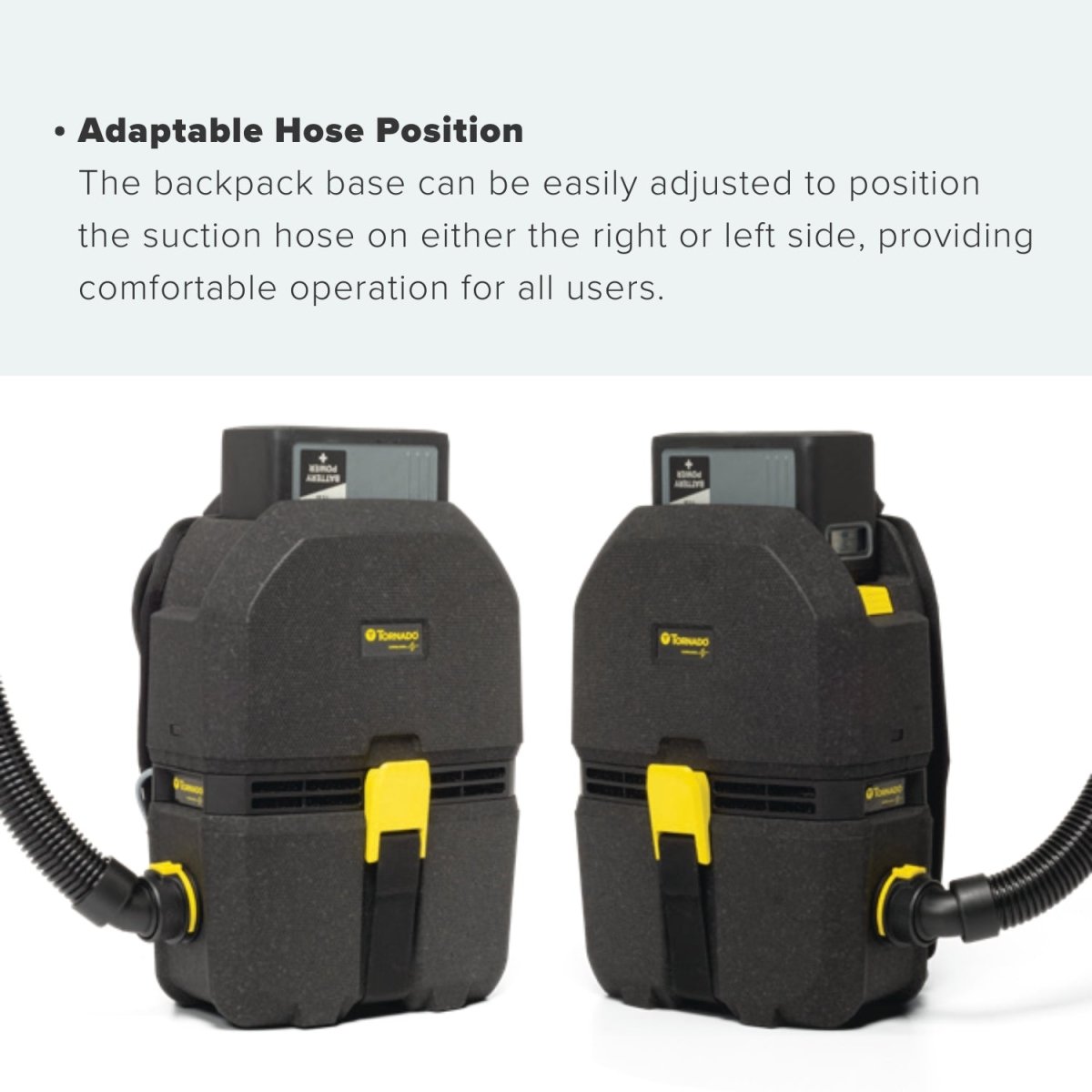 Tornado Zephyr Cordless Backpack with Battery and Charger - US Vacuums - TV570 - Q03 - U