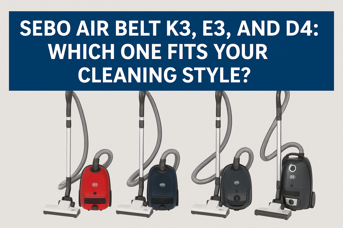 SEBO Air Belt K3, E3, and D4: Which One Fits Your Cleaning Style? - US Vacuums