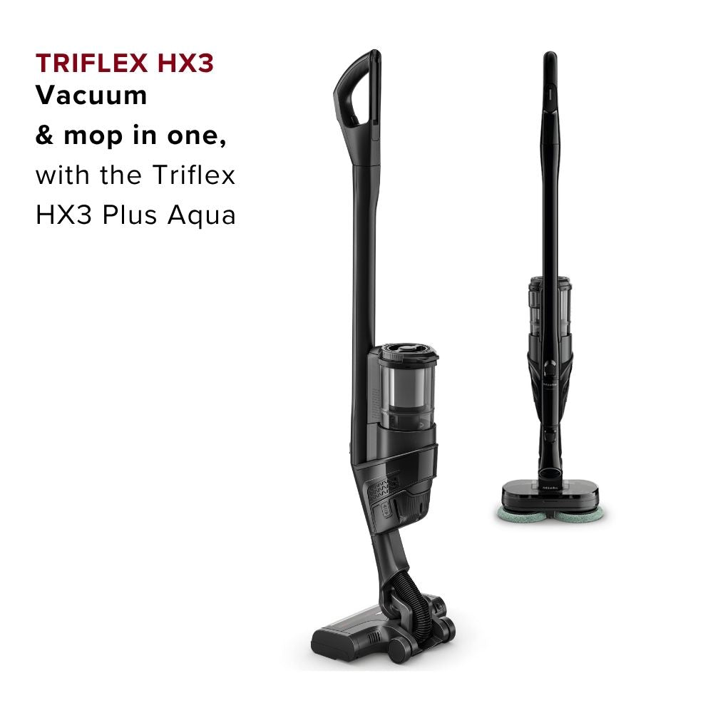Miele Triflex HX3 Aqua Cordless Stick Vacuum Cleaners - Obsidian Black