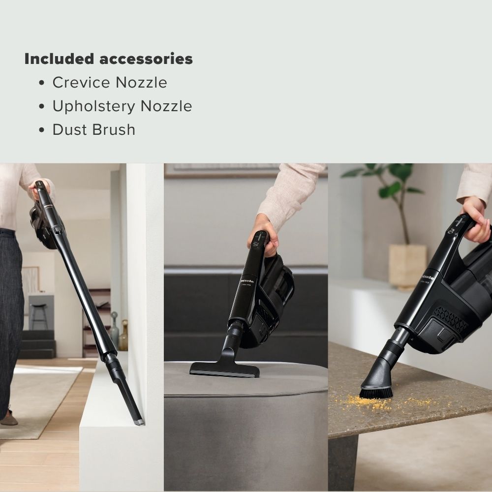 Miele Triflex HX3 Cat & Dog Cordless Stick Vacuum Cleaners - Obsidian Black