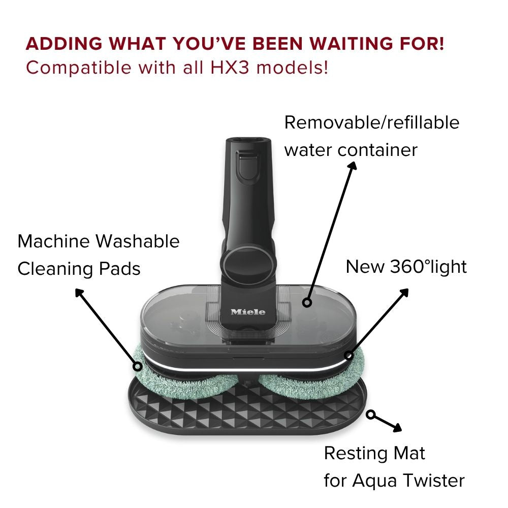 Miele Triflex HX3 Plus Aqua Cordless stick vacuum cleaners - Obsidian Black