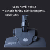 Sebo Airbelt E1 Kombi Canister Vacuum Black