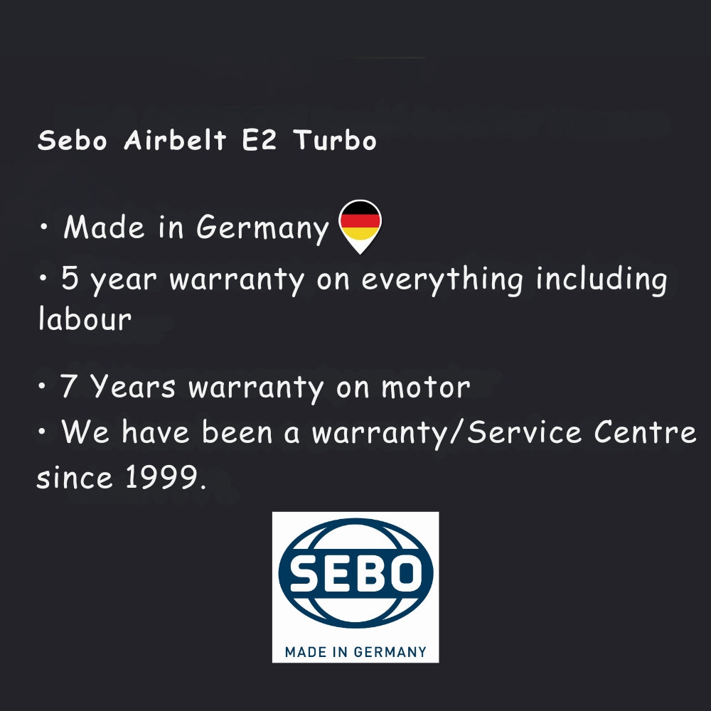 Sebo Airbelt E2 Turbo Canister Vacuum Pastel Mint