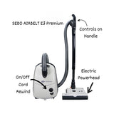 Sebo Airbelt E3 Premium Canister Vacuum Graphite