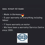 Sebo Airbelt K2 Kombi Canister Vacuum White