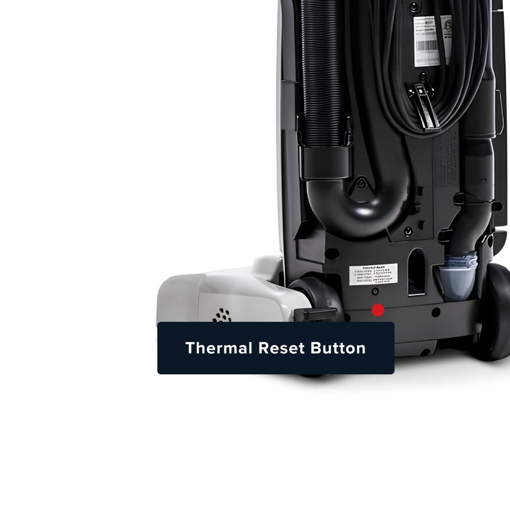 riccar r27p has  a small thermal reset button.