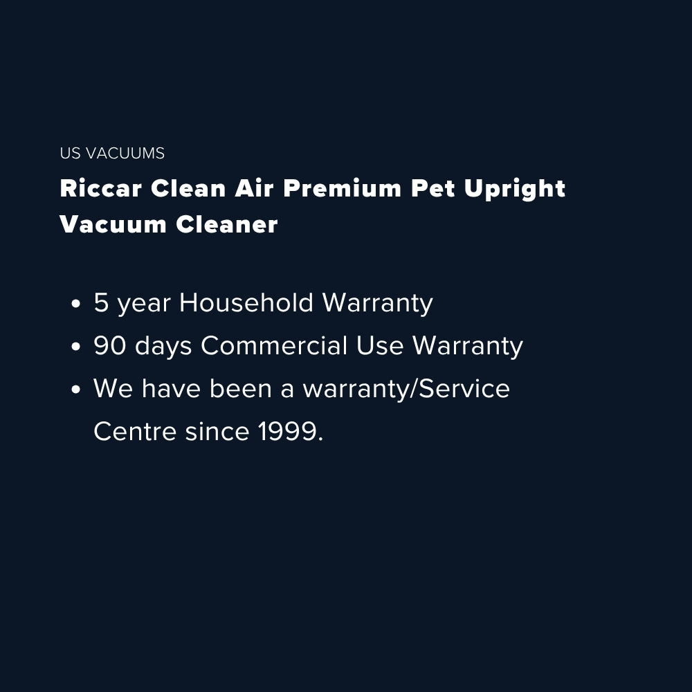 Riccar R27P Clean Air Premium Pet Upright Vacuum Cleaner