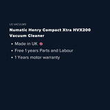 Numatic Henry Compact Xtra HVX200 Vacuum Cleaner