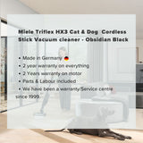 Miele Triflex HX3 Cat & Dog Cordless Stick Vacuum Cleaners - Obsidian Black
