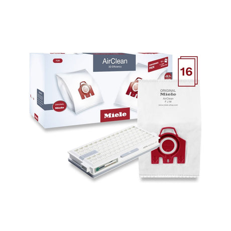 Miele FJM Dust Bag 16 pack HyClean Air XXL ALLERGY with HEPA SF - HA 50 - US Vacuums - 10512520