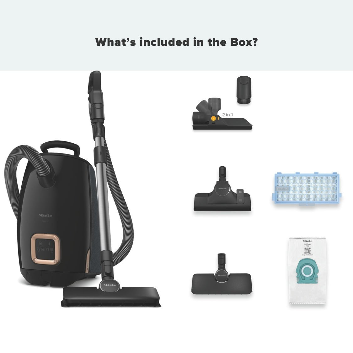 Miele Guard L1 AllFloor Vacuum Cleaner - Obsidian Black - US Vacuums - 12704590