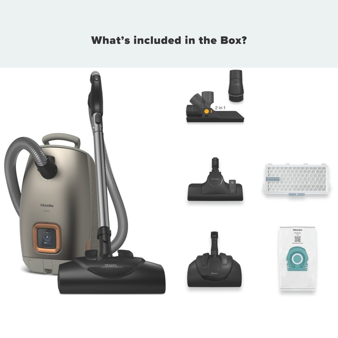 Miele Guard L1 Electro Vacuum Cleaner - Titanium Pearlfinish - US Vacuums - 12704580