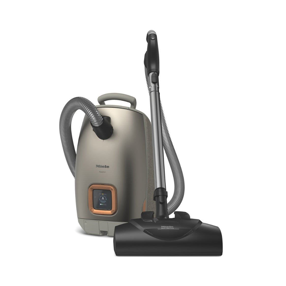 How to close a Miele vacuum after replacing the dust bag