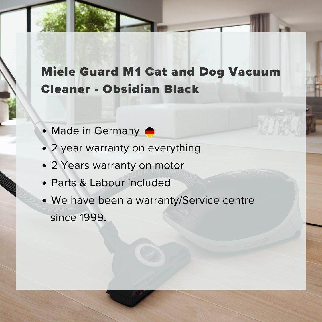 Miele Guard M1 Cat and Dog Vacuum Cleaner - Obsidian Black - US Vacuums - 12704670