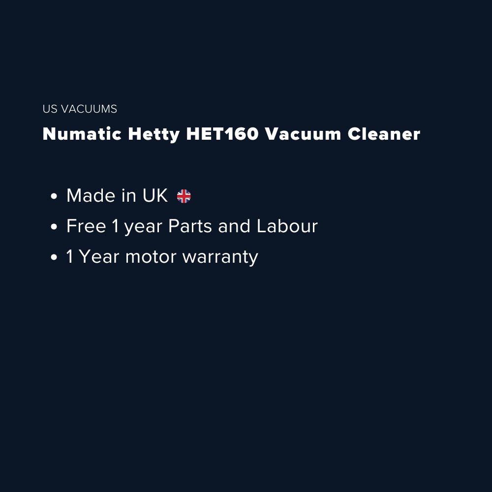 Numatic Hetty Compact HET160 Vacuum Cleaner - US Vacuums - 903367