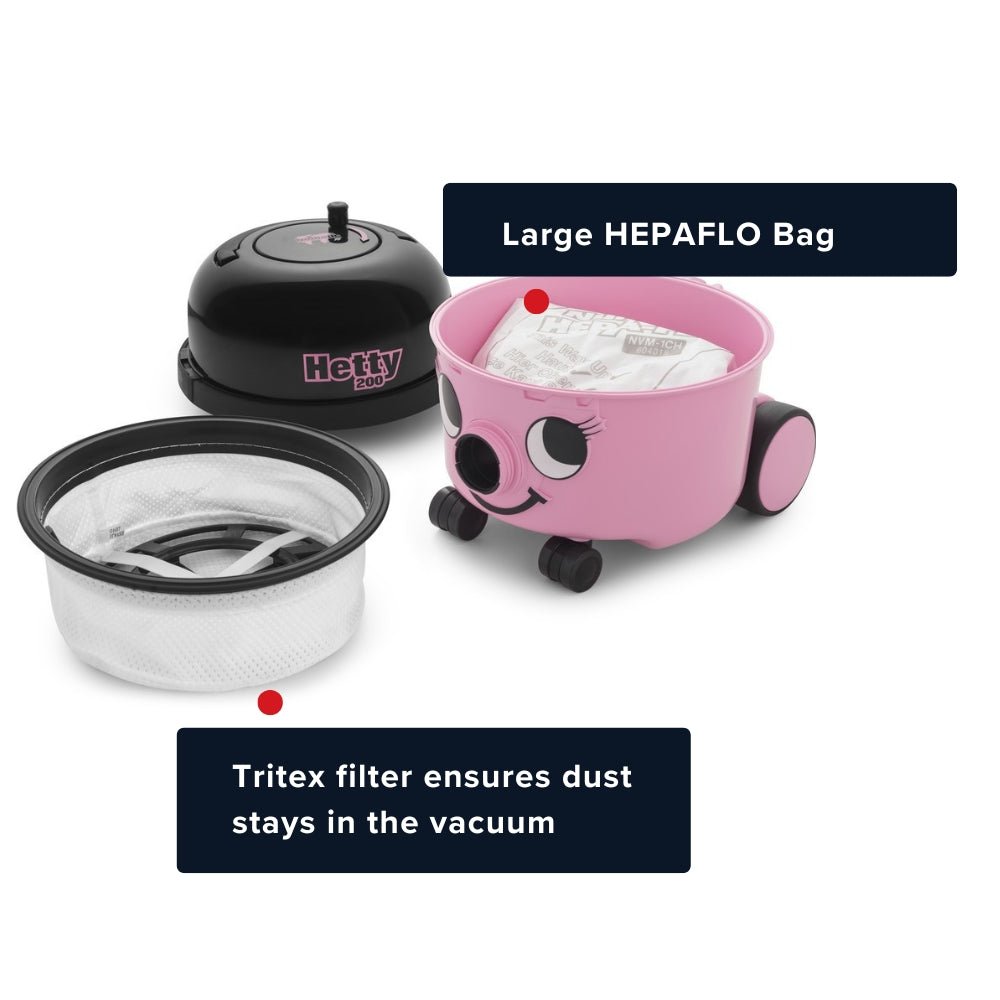 Numatic Hetty Compact HET160 Vacuum Cleaner - US Vacuums - 903367