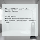 Riccar R27CV Deluxe Cordless Upright Vacuum - US Vacuums - R27CV
