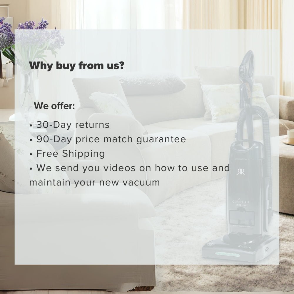 Riccar R27CV Deluxe Cordless Upright Vacuum - US Vacuums - R27CV