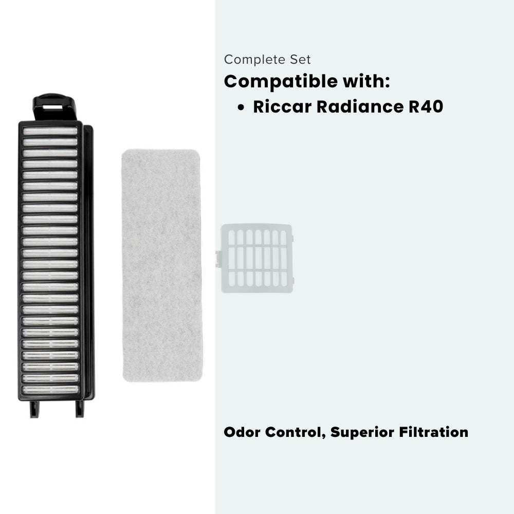 Riccar Radiance R40 Deluxe Filter Set - US Vacuums - RF40