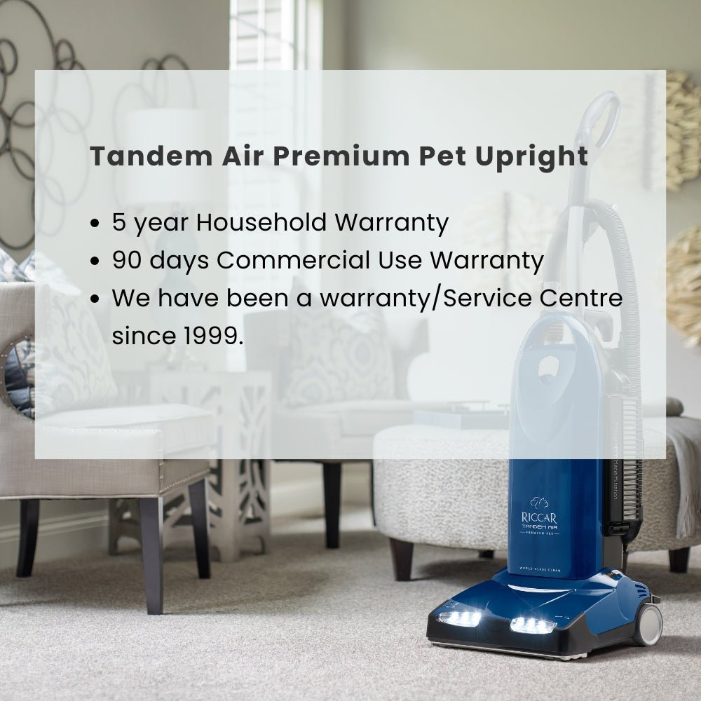 Riccar Tandem Air Premium Pet Upright - US Vacuums - R40P.8