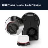 Sebo Airbelt D1 Turbo Canister Vacuum Cleaner - Black Cherry - US Vacuums - 90604AM