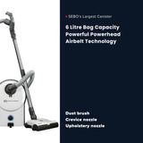 Sebo Airbelt D4 Premium Canister Vacuum Cleaner - White - US Vacuums - 90941AM