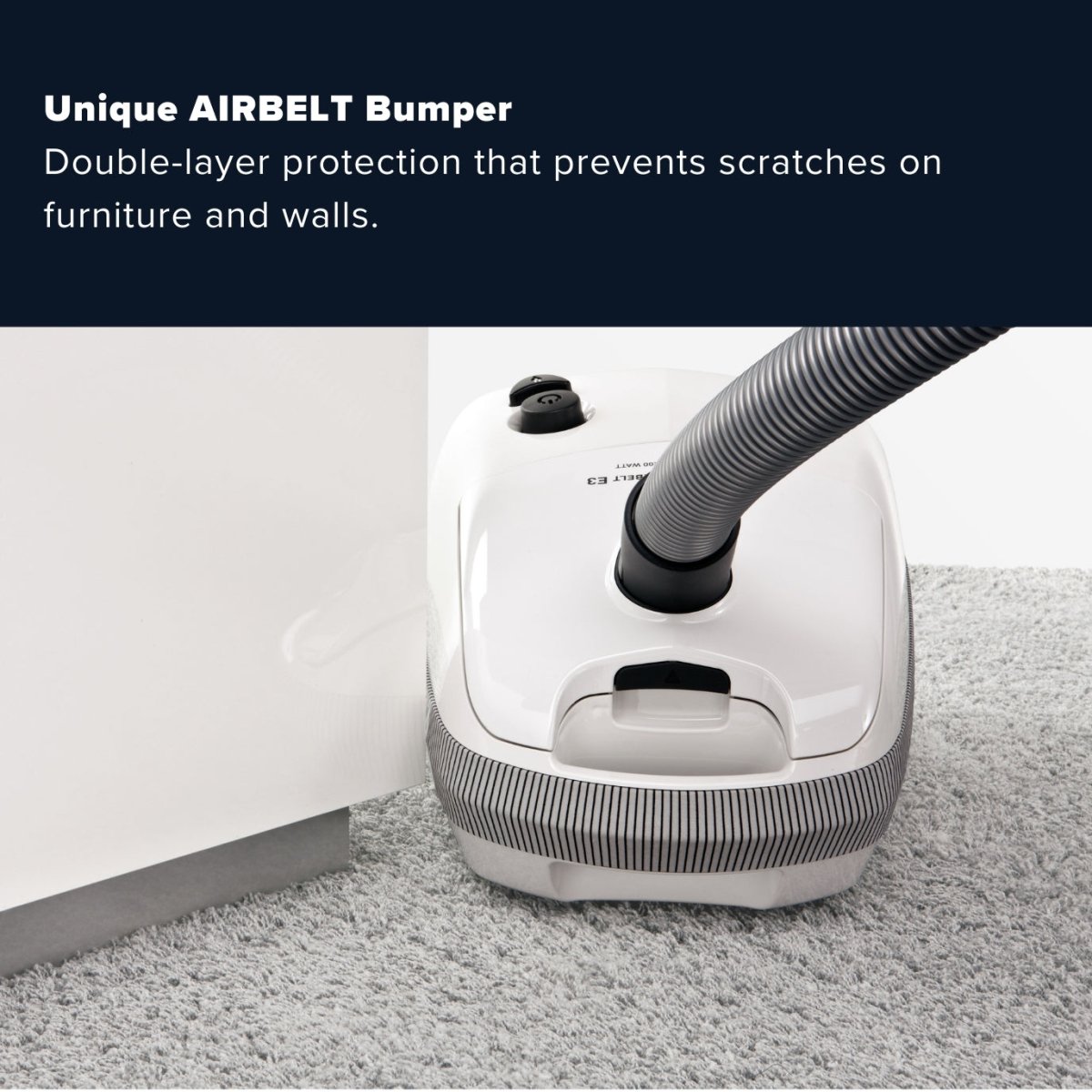 Sebo Airbelt E1 Kombi Canister Vacuum Cleaner - White - US Vacuums - 91602AM