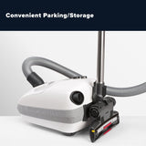Sebo Airbelt E1 Kombi Canister Vacuum Cleaner - White - US Vacuums - 91602AM