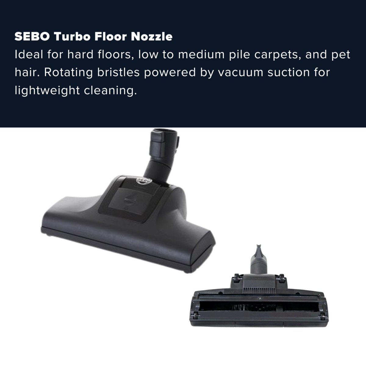 Sebo Airbelt E2 Turbo Canister Vacuum Cleaner - Dark Blue - US Vacuums - 91620AM