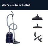 Sebo Airbelt E2 Turbo Canister Vacuum Cleaner - Dark Blue - US Vacuums - 91620AM
