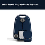 Sebo Airbelt E2 Turbo Canister Vacuum Cleaner - Dark Blue - US Vacuums - 91620AM