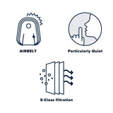 Sebo Airbelt E3 Premium Canister Vacuum Cleaner - Graphite - US Vacuums - 91648AM