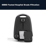 Sebo Airbelt E3 Premium Canister Vacuum Cleaner - Graphite - US Vacuums - 91648AM