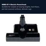 Sebo Airbelt E3 Premium Canister Vacuum Cleaner - Pastel Blue - US Vacuums - 91652AM