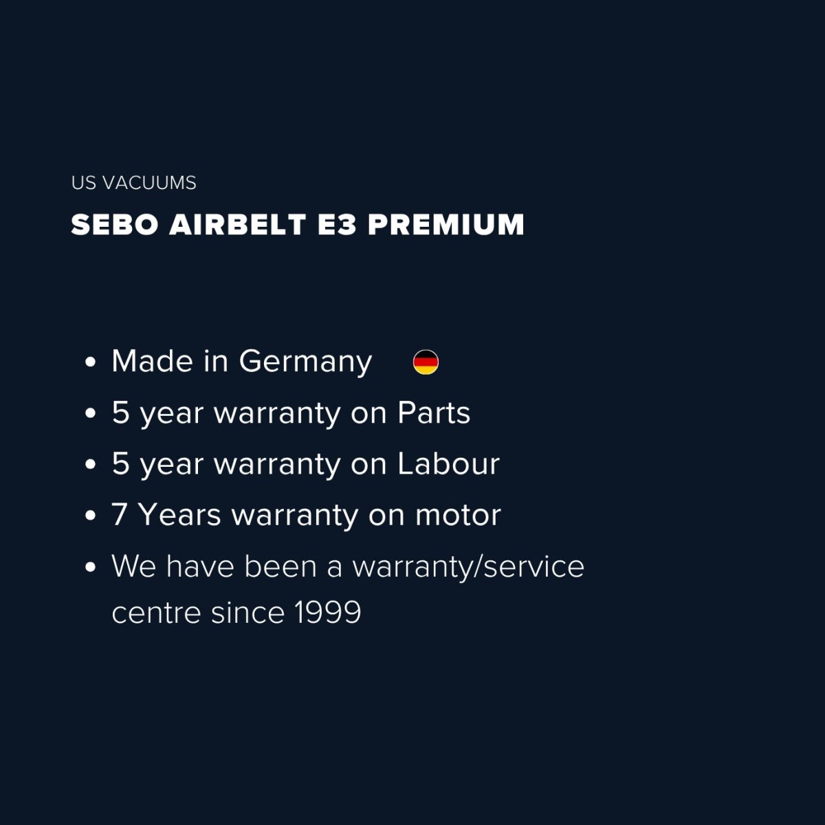 Sebo Airbelt E3 Premium Canister Vacuum Cleaner - Pastel Mint - US Vacuums - 91651AM