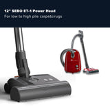 Sebo Airbelt E3 Premium Canister Vacuum Cleaner - Red - US Vacuums - 91647AM