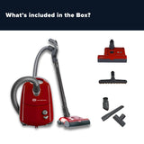 Sebo Airbelt E3 Premium Canister Vacuum Cleaner - Red - US Vacuums - 91647AM