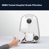 Sebo Airbelt E3 Premium Canister Vacuum Cleaner - White - US Vacuums - 91646AM