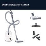 Sebo Airbelt E3 Premium Canister Vacuum Cleaner - White - US Vacuums - 91646AM