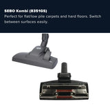 Sebo Airbelt K2 Kombi Canister Vacuum Cleaner - Dark Blue - US Vacuums - 9679AM