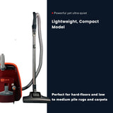 Sebo Airbelt K2 Turbo Canister Vacuum Cleaner - Black Cherry - US Vacuums - 9678AM