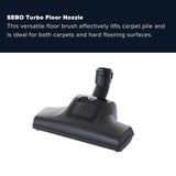 Sebo Airbelt K2 Turbo Canister Vacuum Cleaner - Black Cherry - US Vacuums - 9678AM