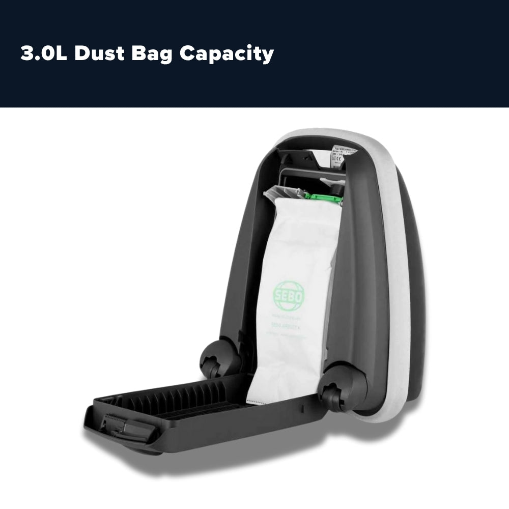 Sebo Airbelt K2 Turbo Canister Vacuum Cleaner - Black Cherry - US Vacuums - 9678AM